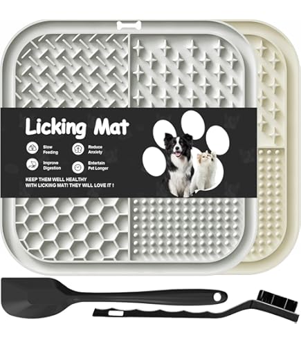 Messy Mutts 9.5" Silicone Lick Mat For Dogs, Pack Of 1 Can