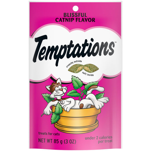 Temptations Blissful Catnip Cat Treats, 3 oz Pouch