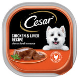 Cesar Chicken And Liver Wet Dog Food, 3.5 oz Tray Can