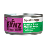 Rawz Digestive Support Rabbit & Green Mussel Wet Cat Food, 5.5 oz.