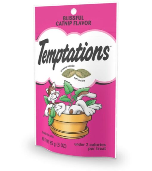 Temptations Blissful Catnip Cat Treats, 3 oz Pouch